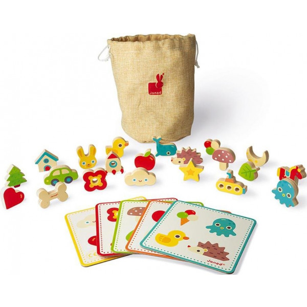 Фото - Настольная игра Janod Лото. Изучаем формы (J05318)