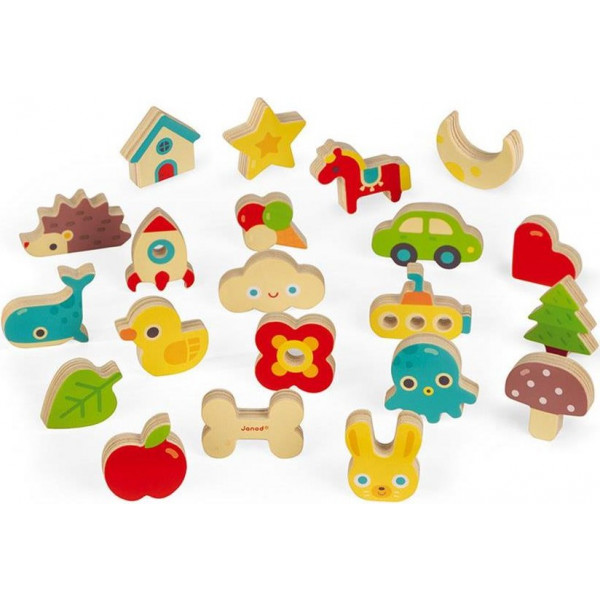 Фото - Настольная игра Janod Лото. Изучаем формы (J05318)