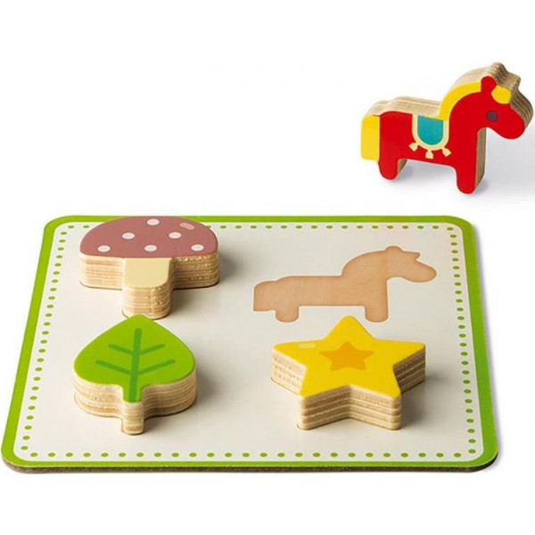 Фото - Настольная игра Janod Лото. Изучаем формы (J05318)