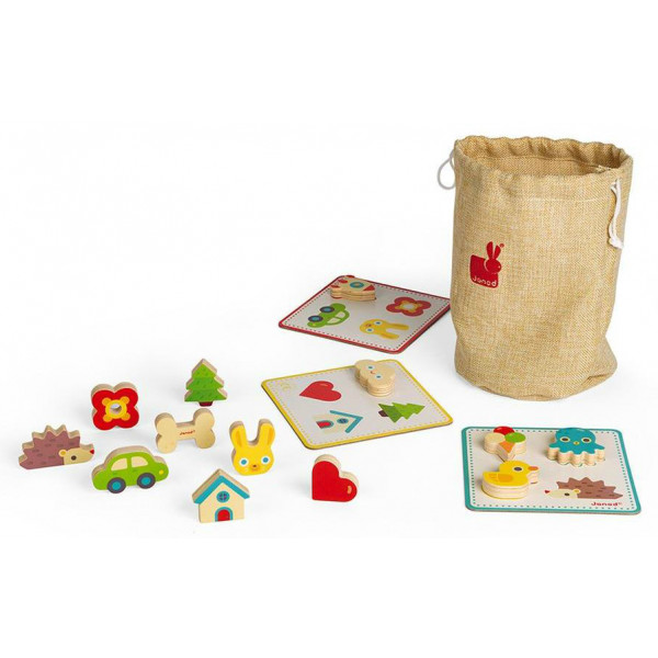 Фото - Настольная игра Janod Лото. Изучаем формы (J05318)