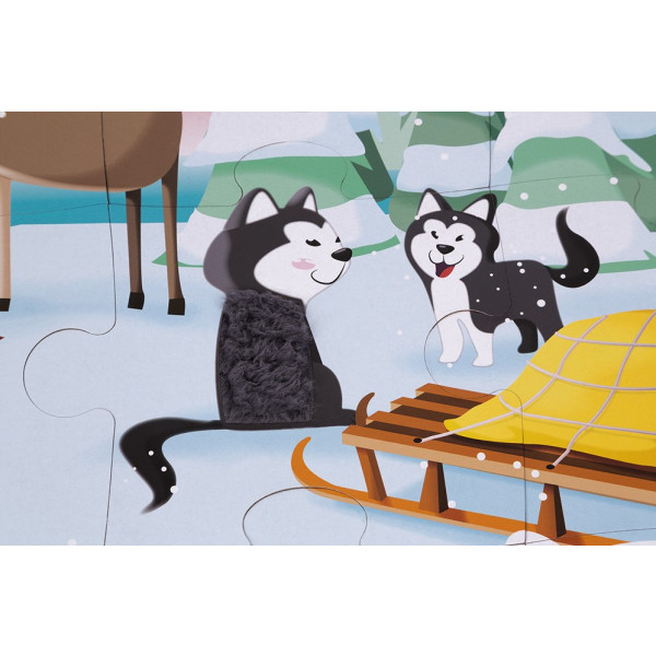 Фото - Пазлы (3-4 года) Janod Жизнь на льду 20 эл. (J02773)