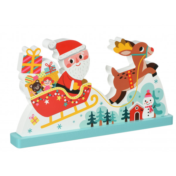 Фото - Пазлы (3-4 года) Janod Сани Санта Клауса, вертикальний (J08025)