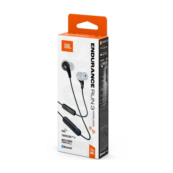 Фото - Наушники вкладыши беспроводные JBL Endurance Run 3 Black (JBLENDURRUN3BTBLKG)