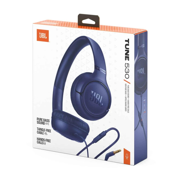Фото - Наушники накладные проводные JBL Tune 530 Blue (JBLT530BLU)