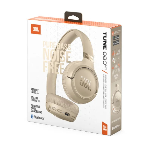 Фото - Наушники накладные беспроводные JBL Tune 680NC Beige (JBLT680NCBEG)
