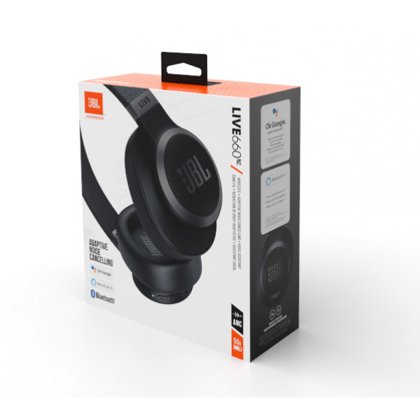 Фото - Уценка - Наушники полноразмерные беспроводные JBL Live 660 NC Black (JBLLIVE660NCBLK)