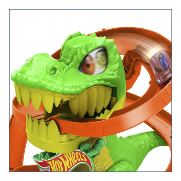 Фото - Игровой набор Hot Wheels Атака огненного Ти-Рекса (JBM73)