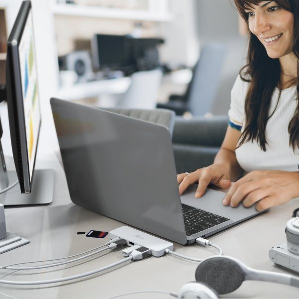 Фото - Хаб USB J5create USB-C 6-в-1 White (JCD373-N)