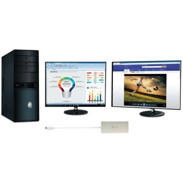 Фото - Хаб USB J5create JCD381-N