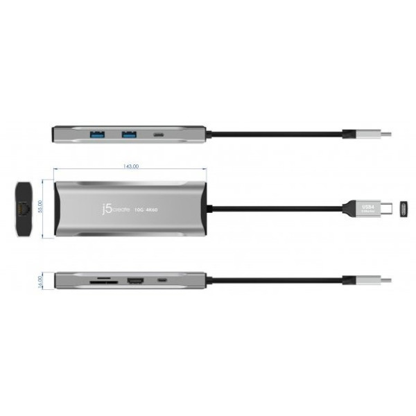 Фото - Хаб USB J5create JCD393-N