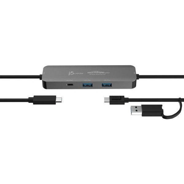 Фото - Хаб USB J5create 2-USB-A/1 USB-C (JCH462-N)
