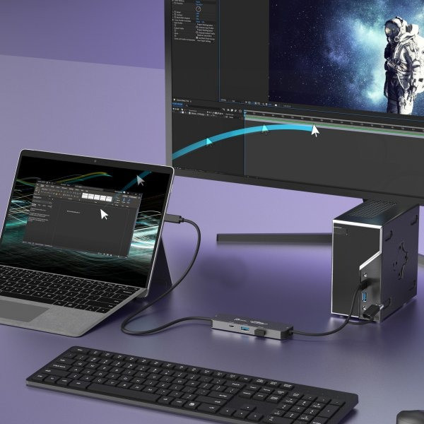 Фото - Хаб USB J5create 2-USB-A/1 USB-C (JCH462-N)