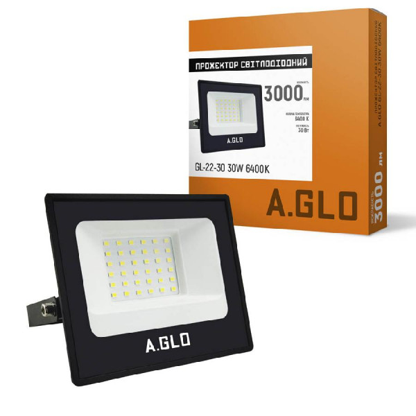 Фото - Светодиодный прожектор A.GLO GL-22-30 30W 6400K (000058904)