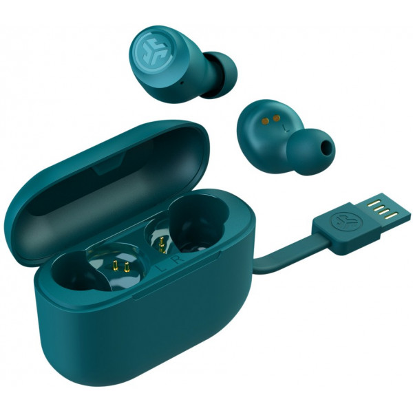 Фото - Наушники вкладыши беспроводные TWS JLab Go Air Pop True Wireless Earbuds Black Teal (IEUEBGAIRPOPRTEL124)