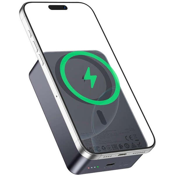 Фото - Батарея мобильная HOCO J160B Original PD20W Magnetic 20000 mAh Metal Gray (714785)