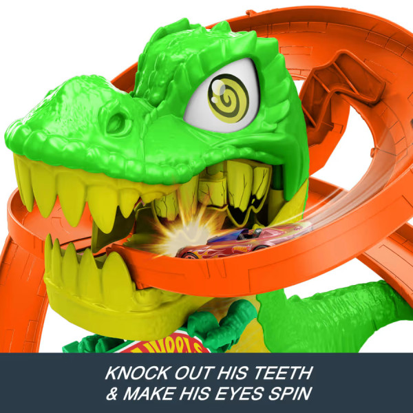 Фото - Игровой набор Hot Wheels Атака огненного Ти-Рекса (JBM73)