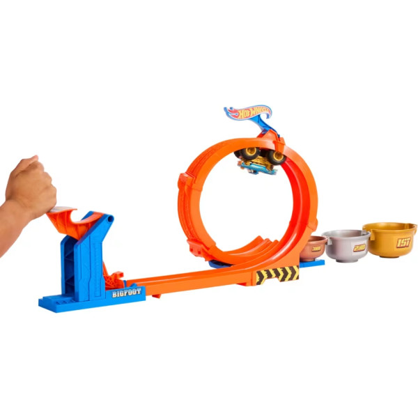 Фото - Игровой набор Hot Wheels Петли и трюки серии Соревнования за кубок Monster Trucks (JBX64)