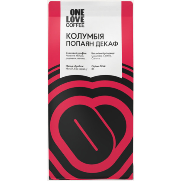 Фото - Кофе в зернах One Love обжаренный без кофеина Colombia Decaf, 250 г