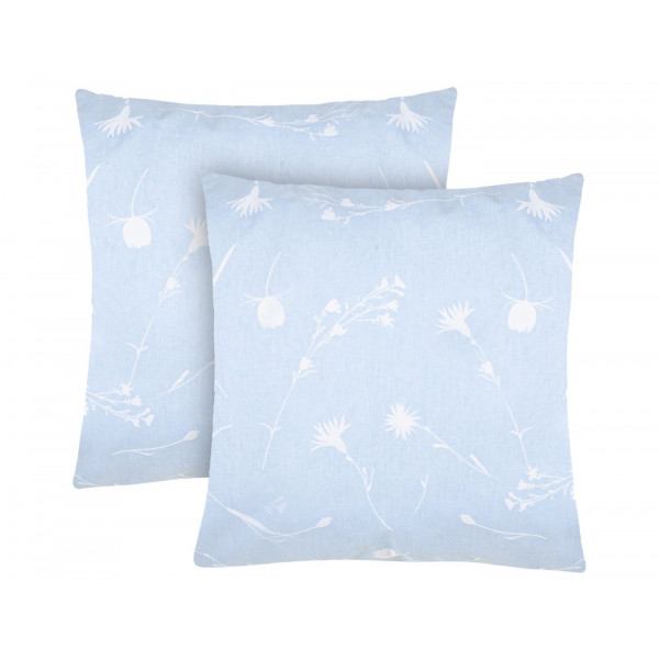 Фото - Наволочка Home Line 70х70 2 шт. васильки белые на голубом (183298)