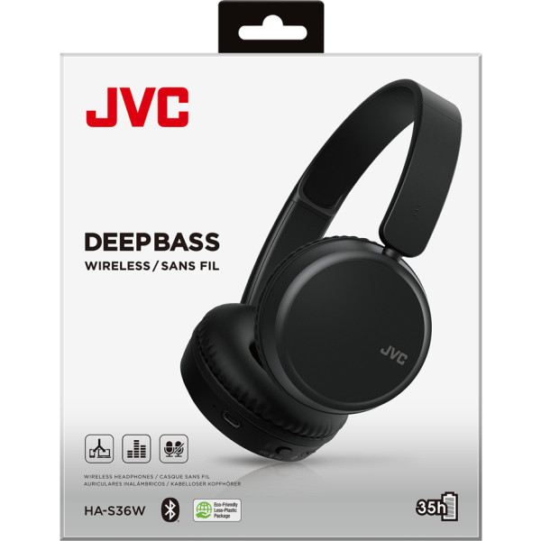 Фото - Наушники накладные беспроводные JVC HA-S36W Black (HA-S36W-B-U)