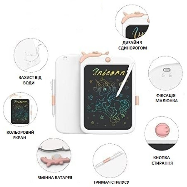 Фото - Доска Urmywo Единорог 10” Multicolor (RU1009white)