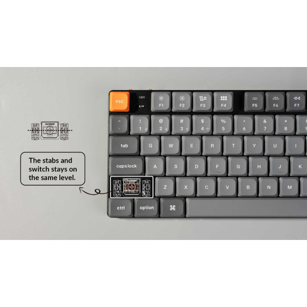 Фото - Клавиатура беспроводная Keychron K5 Max 104Key Gateron MX 2.0 Red WL/BT/USB-A (K5M-H1-UA)