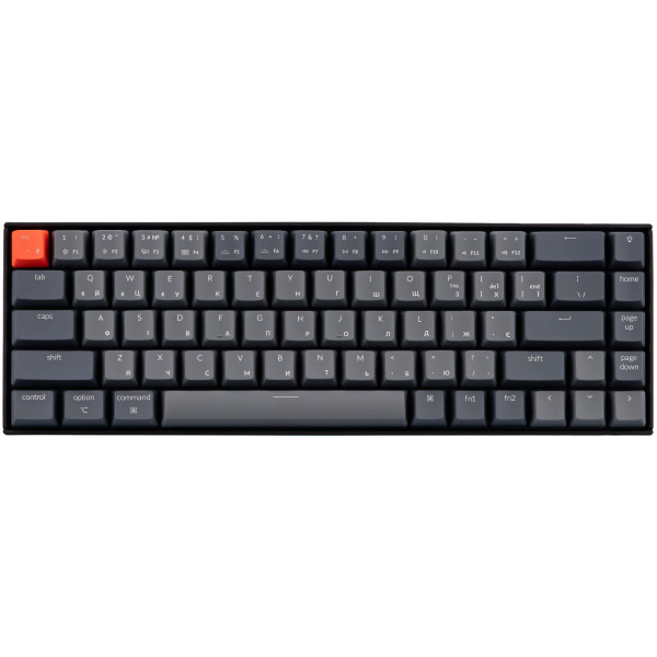 Фото - Клавиатура беспроводная игровая Keychron K6 Gateron G Pro Red Hot-swap BT/USB-A EN/UKR, RGB (K6V1_KEYCHRON)