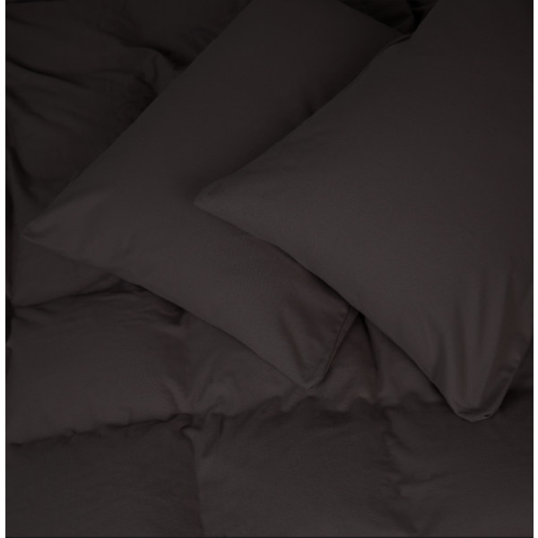 Фото - Простынь двуспальная MirSon Фланель 002 Black 180x200 см (2200009648571)