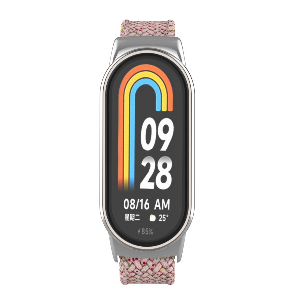 Фото - Ремешок для фитнес-браслета Armorstandart Braided Solo Loop for Xiaomi Smart Band 10/9/8 Starlight Pink (ARM86885)