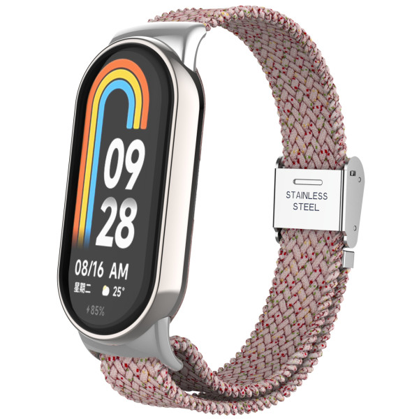 Фото - Ремешок для фитнес-браслета Armorstandart Braided Solo Loop for Xiaomi Smart Band 10/9/8 Starlight Pink (ARM86885)