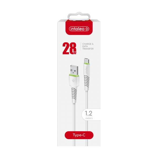 Фото - Кабель синхронизации данных Intaleo CBFLEXT1 USB-USB Type-C 1.2м White (1283126568534)