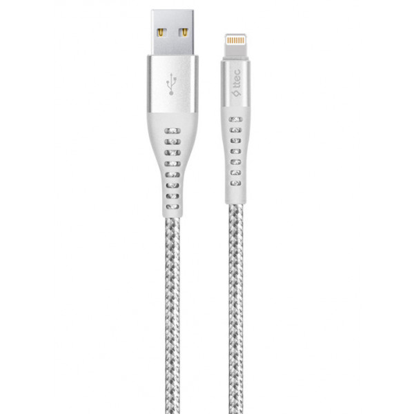 Фото - Кабель синхронизации данных Ttec USB - Lightning, ExtremeCable, 1.5m Silver (2DKX01LG