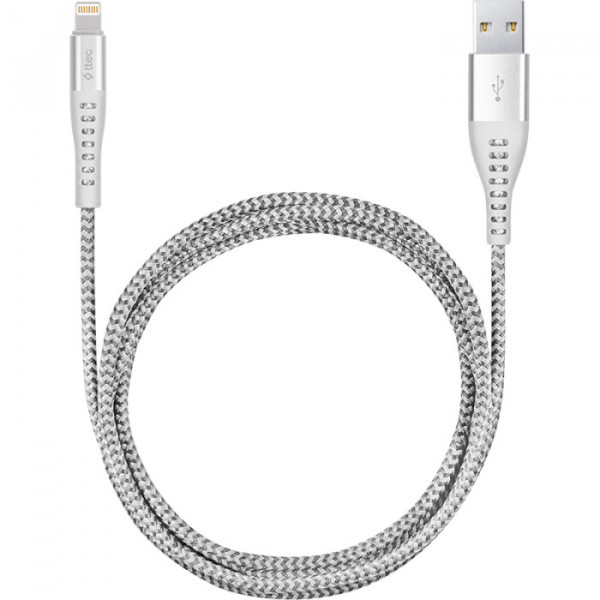 Фото - Кабель синхронизации данных Ttec USB - Lightning, ExtremeCable, 1.5m Silver (2DKX01LG