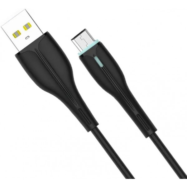 Фото - Кабель синхронизации данных SkyDolphin S48V USB - microUSB 1m Black (USB-000426)