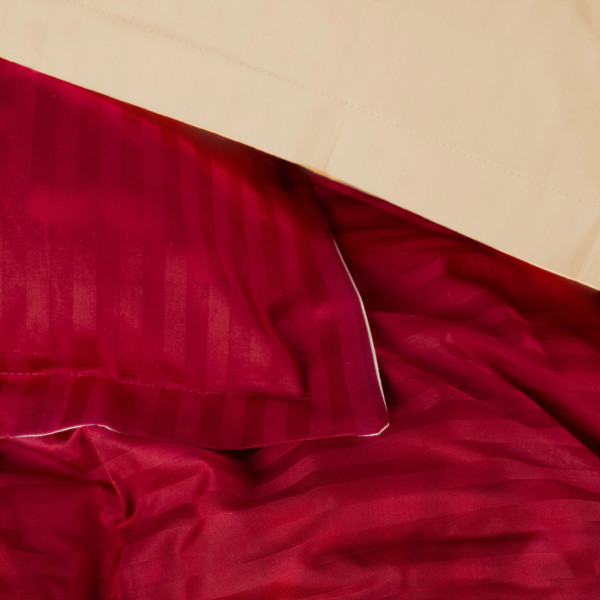 Фото - Комплект постельного белья детский MirSon Satin Stripe 30-0018 + 30-0002 Karimi 110х140 (2200005247297)