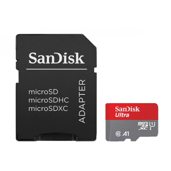 Фото - Карта памяти SanDisk Ultra microSDXC 256GB + SD Adapter (SDSQUAC-256G-GN6MA)