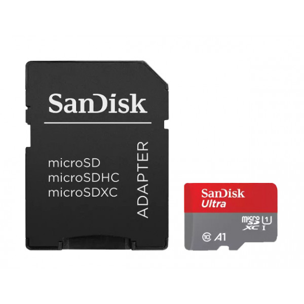 Фото - Карта памяти SanDisk Ultra microSDXC 64GB + SD Adapter (SDSQUAB-064G-GN6MA)
