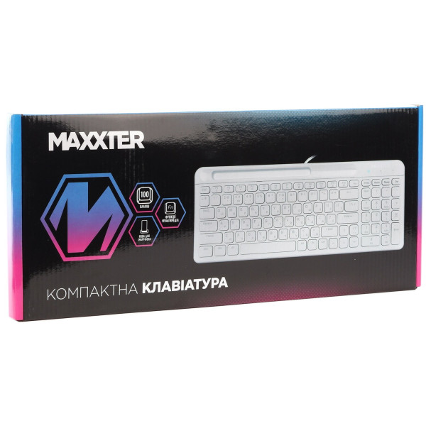 Фото - Клавиатура проводная Maxxter KB-01W-UA