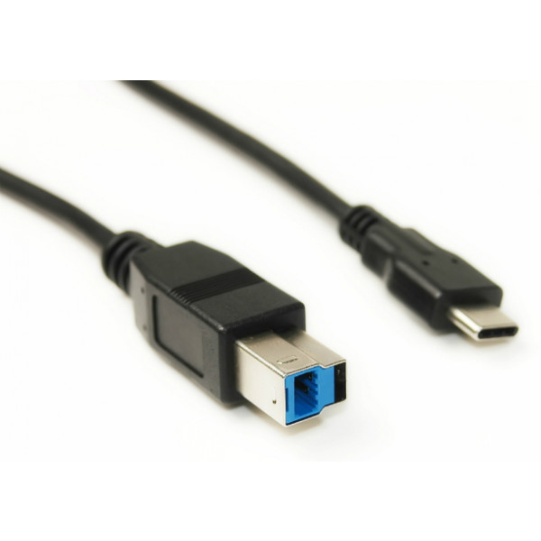 Фото - Кабель синхронизации данных PowerPlant USB3.0 Type-C (M)-USB BM 1m Black (KD00AS1275)