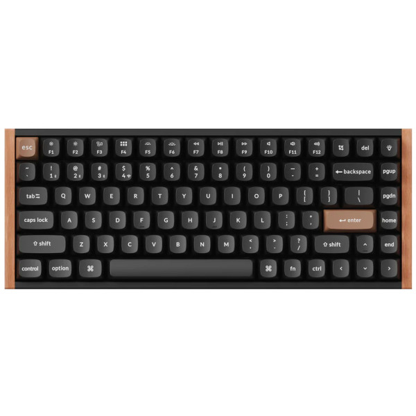 Фото - Клавиатура беспроводная Keychron K2HE 81Key, Gateron Double-Rail Magnetic Nebula, WL/BT/USB-A Black (K2H-F1-UA)