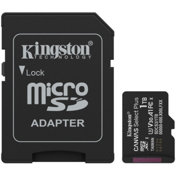 Фото - Карта памяти Kingston 1TB microSDXC Canvas Select Plus Gen3 (SDCS3/1TB)