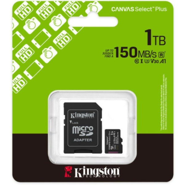 Фото - Карта памяти Kingston 1TB microSDXC Canvas Select Plus Gen3 (SDCS3/1TB)