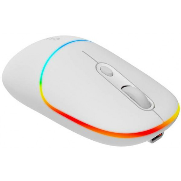 Фото - Мышь беспроводная Canyon MW-22 Dual Band RGB Wireless Snow White (CNS-CMSW22SW)