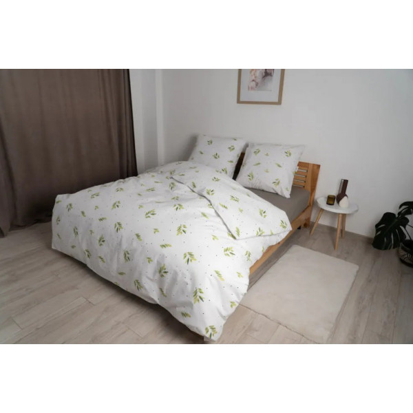 Фото - Простынь односпальная ТЕП ВДОХНОВЕНИЕ с резинкой 120х200 см Хаки (2-04015_26830)