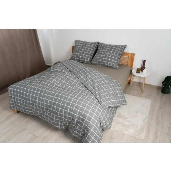 Фото - Простынь односпальная ТЕП ВДОХНОВЕНИЕ с резинкой 120х200 см Хаки (2-04015_26830)