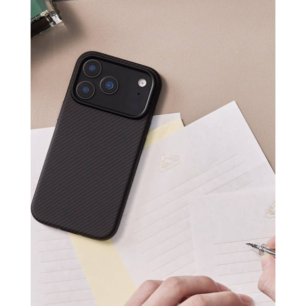 Фото - Чехол для смартфона Pitaka Aramid UltraGuard Case Twill Black/Grey for iPhone 17 Pro Max (KI1701PBM)