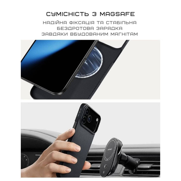 Фото - Чехол для смартфона Pitaka Ultra-Slim Case Twill Blue/Grey for iPhone 17 Pro Max (KI1706BPM)