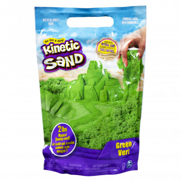 Фото - Кинетический песок Kinetic Sand Colour Зеленый 907 г (71453G)