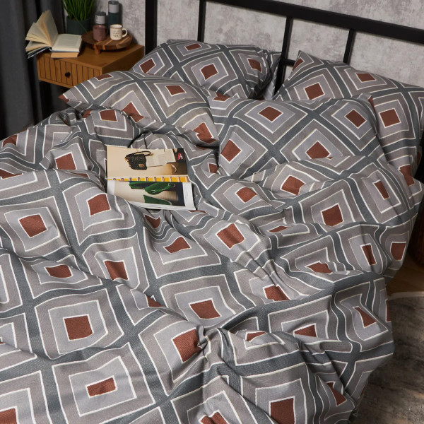 Фото - Комплект постельного белья Moon&Star Микросатин Premium Loft Style King Size 220x240 нав. 2х50х70 (MS-820009941)