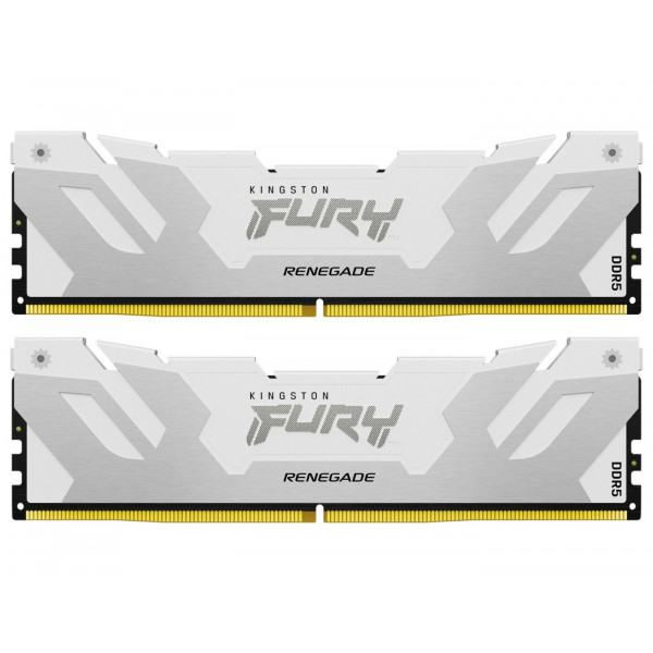Фото - Память DDR Kingston 32GB DDR5 CL38 DIMM FURY Renegade White XMP (KF576C38RWK2-32)